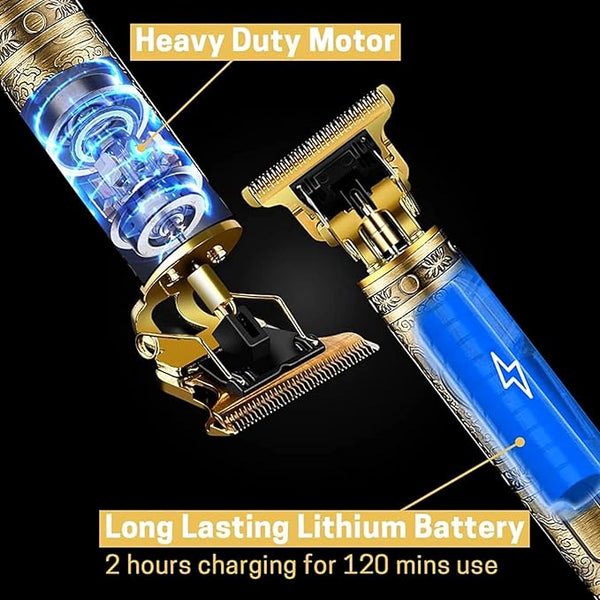 GOLDEN TRIMMER 3-in-1 Multipurpose Trimmer for Men | Grooming Kit :- Trimmer, Shaver, Ear & Nose Trimmer | Stainless Steel self-sharpening blades
