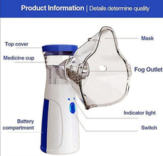 Mini Portable Mesh Nebulizer | Rechargeable Mesh Nebulizer